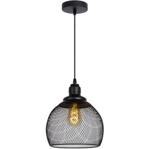 Lucide - Mesh Hanglamp - Zwart - 22cm - 1x E27