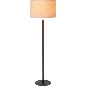 Lucide MAYA - Vloerlamp - Beige - Katoen - Ø 45 cm - 1xE27