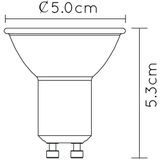 Lucide MR16 - Led lamp - Ø 5 cm - LED Dimb. - GU10 - 1x5W 3000K - Zwart