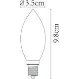 Lucide Ledfilamentlamp Kaars C35 Dimbaar E14 4w | Lichtbronnen