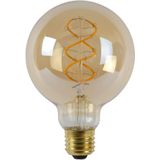 Lucide Ledlamp met gloeidraad, Ø 9,5 cm, 1 x 5 W, 2200 K, amberkleurig