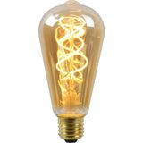 Lucide LED Bulb - Filament lamp - diametro 6,4 cm - LED Dimb. - E27 - 1x5W 2200K - Amber, 1 x 1 x 14.6 cm
