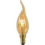 LED Bulb - Amberkleurig Glas - E14 - Dimbaar - 3W