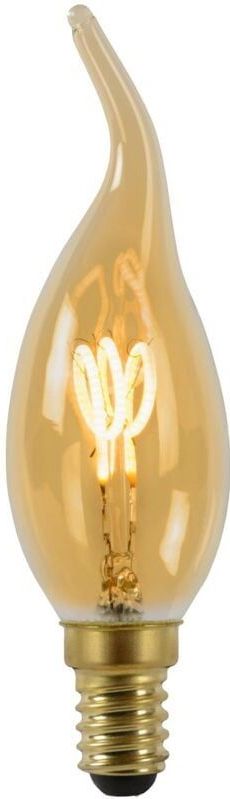 LED Bulb - Amberkleurig Glas - E14 - Dimbaar - 3W