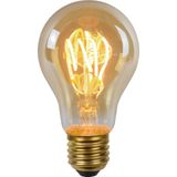 Lucide A60 - Filament lamp - Ø 6 cm - LED Dimb. - E27 - 1x4,9W 2200K - Amber