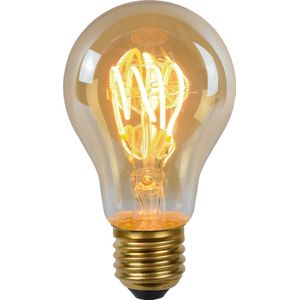 Lucide A60 - Filament lamp - Ø 6 cm - LED Dimb. - E27 - 1x4,9W 2200K - Amber