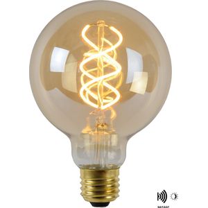 Lucide G95 TWILIGHT SENSOR Filament Lamp Buiten - 9,5 cm - LED - E27 - 1x4W 2200K - Amber