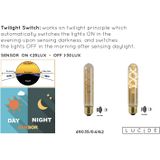 Lucide T32 TWILIGHT SENSOR - Filament lamp Binnen/Buiten - Ø 3 cm - LED - E27 - 1x4W 2200K - Amber