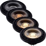 Lucide ES111 - Led Lamp - Zwart - Ø 11 cm - GU10 - 1x12W 2200K/3000K