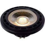 Lucide ES111 - Led Lamp - Zwart - Ø 11 cm - GU10 - 1x12W 2200K/3000K