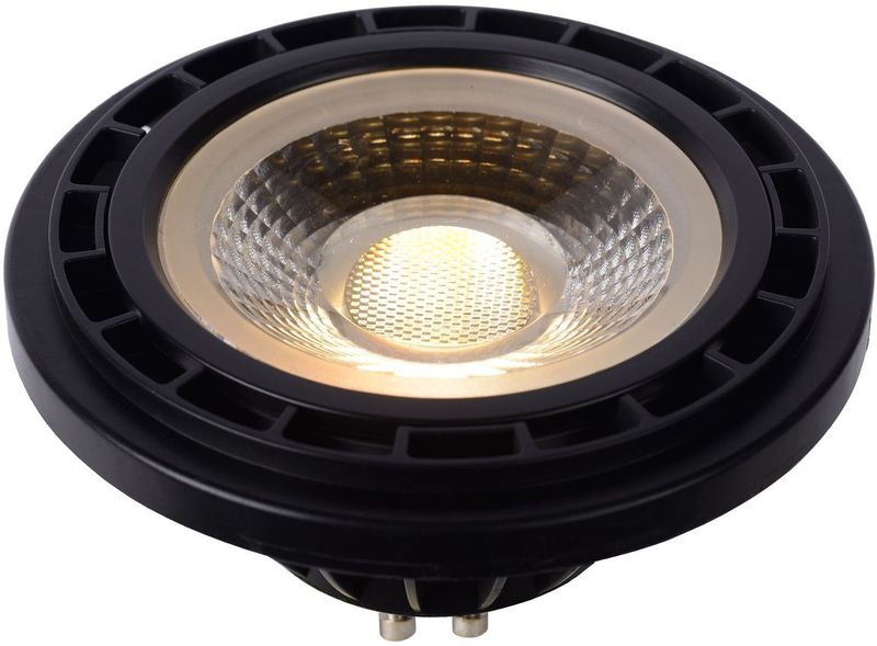 Lucide ES111 - Led Lamp - Zwart - Ø 11 cm - GU10 - 1x12W 2200K/3000K