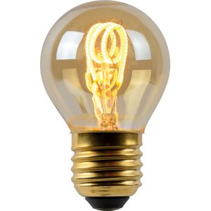 Lucide G45 - Filament lamp - Ø 4,5 cm - LED Dimb. - E27 - 1x3W 2200K - Amber