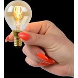 Lucide P45 - Filament lamp - Ø 4,5 cm - LED Dimb. - E14 - 1x3W 2200K - Amber