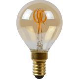 Lucide P45 - Filament lamp - Ø 4,5 cm - LED Dimb. - E14 - 1x3W 2200K - Amber