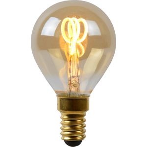 Lucide P45 - Filament lamp - Ø 4,5 cm - LED Dimb. - E14 - 1x3W 2200K - Amber