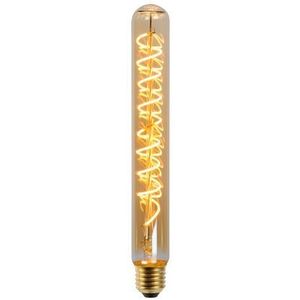 Lucide T32 - Filament lamp - Ø 3,2 cm - LED Dimb. - E27 - 1x4,9W 2200K - Amber