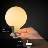 Lucide G80 - Filament lamp - Ø 8 cm - LED Dimb. - E27 - 1x4,9W 2700K - Opaal