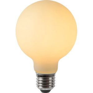 Lucide G80 - Filament lamp - Ø 8 cm - LED Dimb. - E27 - 1x4,9W 2700K - Opaal