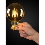 Lucide Bulb dimbare LED lamp 2700K E27 5W 9.5cm amber