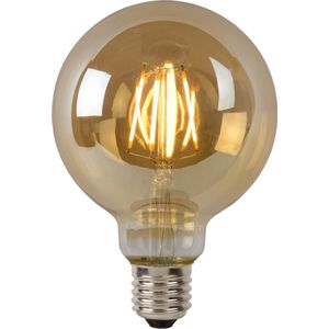 Lucide Bulb dimbare LED lamp 2700K E27 5W 9.5cm amber