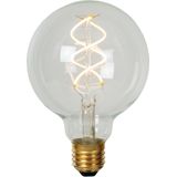 Lucide G95 - Filament Lamp - Ø 9,5 Cm - Led Dimb. - E27 - 1x4,9w 2700k - Transparant | Lichtbronnen