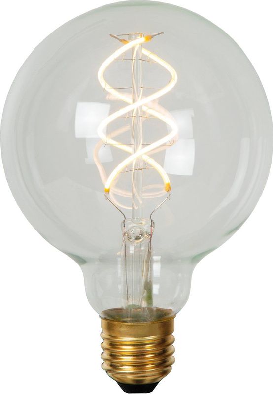 Lucide G95 - Filament Lamp - Ø 9,5 cm - Dimbaar - LED - Transparant