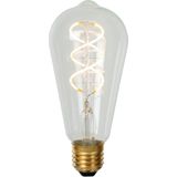 Lucide ST64 - Filament lamp - Ø 6,4 cm - LED Dimb. - E27 - 1x4,9W 2700K - Transparant