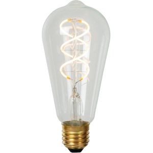 Lucide ST64 - Filament lamp - Ø 6,4 cm - LED Dimb. - E27 - 1x4,9W 2700K - Transparant