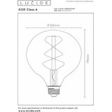 Lucide Bulb LED lamp 2700K E27 7W 12.5cm transparant