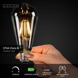 Lucide ST64 Class B - Filament lamp - Ø 6,4 cm - LED Dimb. - E27 - 1x7W 2700K - Transparant