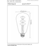Lucide ST64 Class B - Filament lamp - Ø 6,4 cm - LED Dimb. - E27 - 1x7W 2700K - Transparant