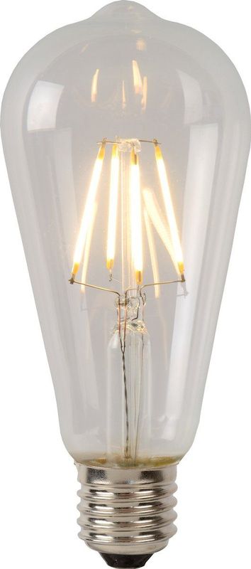 Lucide ST64 Class B - Filament lamp - Ø 6,4 cm - LED Dimb. - E27 - 1x7W 2700K - Transparant