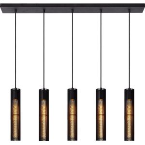 Lucide LIONEL - Hanglamp - 5xE27 - Zwart