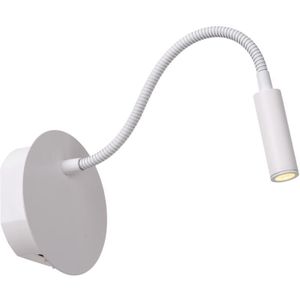 Lucide JOLIJN - Oplaadbare Bedlamp - Magnetisch - Wit - Ø 11 cm - LED