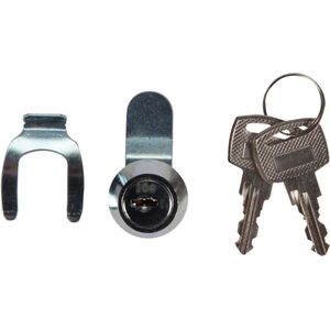 Brievenbusslot, 4 stuks, 16 mm kastslot, sleutelslot met meubelslot, 16 mm ladeslot, hefboomslot voor brievenbussen, kastdeuren, meubels gebruikt
