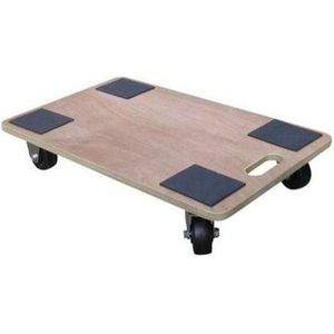 Toolland Meubelrolle - met Antislipbekledin - 4 Zwenkwiele - Draagkracht Tot 400 Kg