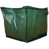 Toolland Tuinafvalzak, vierkant, polyester, groen, 150 liter