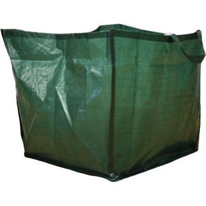 Toolland Tuinafvalzak, vierkant, polyester, groen, 150 liter