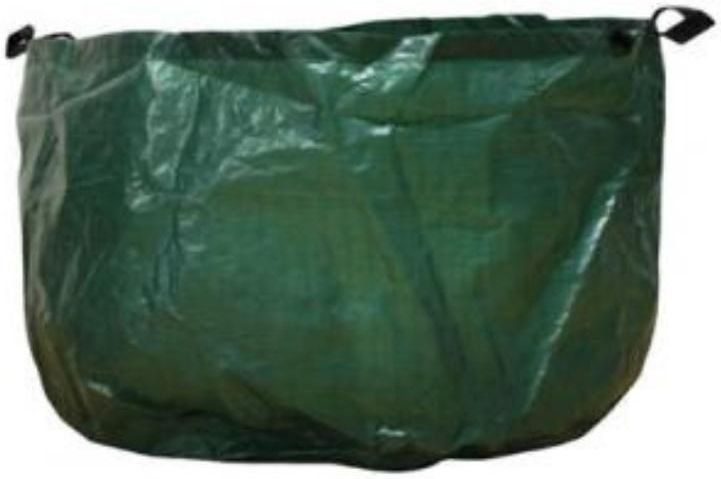 Toolland Tuinafvalzak, vierkant, polyester, groen, 230 liter