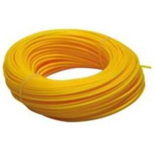 Toolland Trimmerdraad, nylon, geel, 2 mm, 100 m