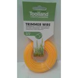 Toolland Trimmerdraad, nylon, geel, 2 mm, 25 m