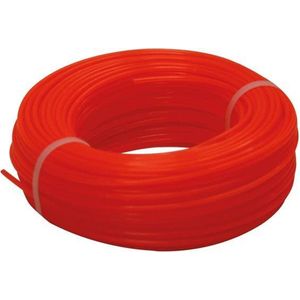 Toolland Trimmerdraad, nylon, rood, 2.4 mm, 50 m