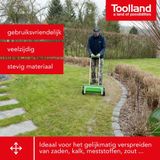 Toolland Strooiwagen, instelbare dosering, strooimateriaal 0-8 mm, 12 liter, groen