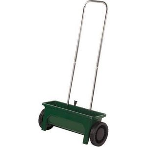 Toolland Strooiwage - Instelbare Doserin - Strooimateriaal 0-8 M - 12 Lite - Groen