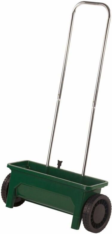 Toolland Strooiwagen, instelbare dosering, strooimateriaal 0-8 mm, 12 liter, groen