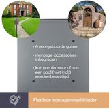 Perel - Berlin - Brievenbus - Zilvergrijs - Inox - Met Slot