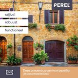 Perel - Berlin - Brievenbus - Zilvergrijs - Inox - Met Slot