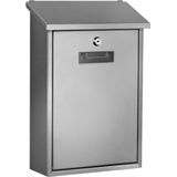 Perel - Berlin - Brievenbus - Zilvergrijs - Inox - Met Slot