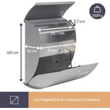 Perel - Nice Brievenbus - Zilvergrijs - Gegalvaniseerd Staal - Met Slot