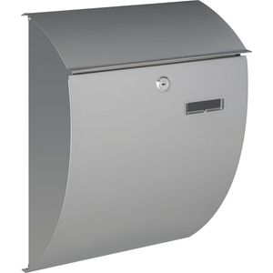 Perel - Nice Brievenbus - Zilvergrijs - Gegalvaniseerd Staal - Met Slot